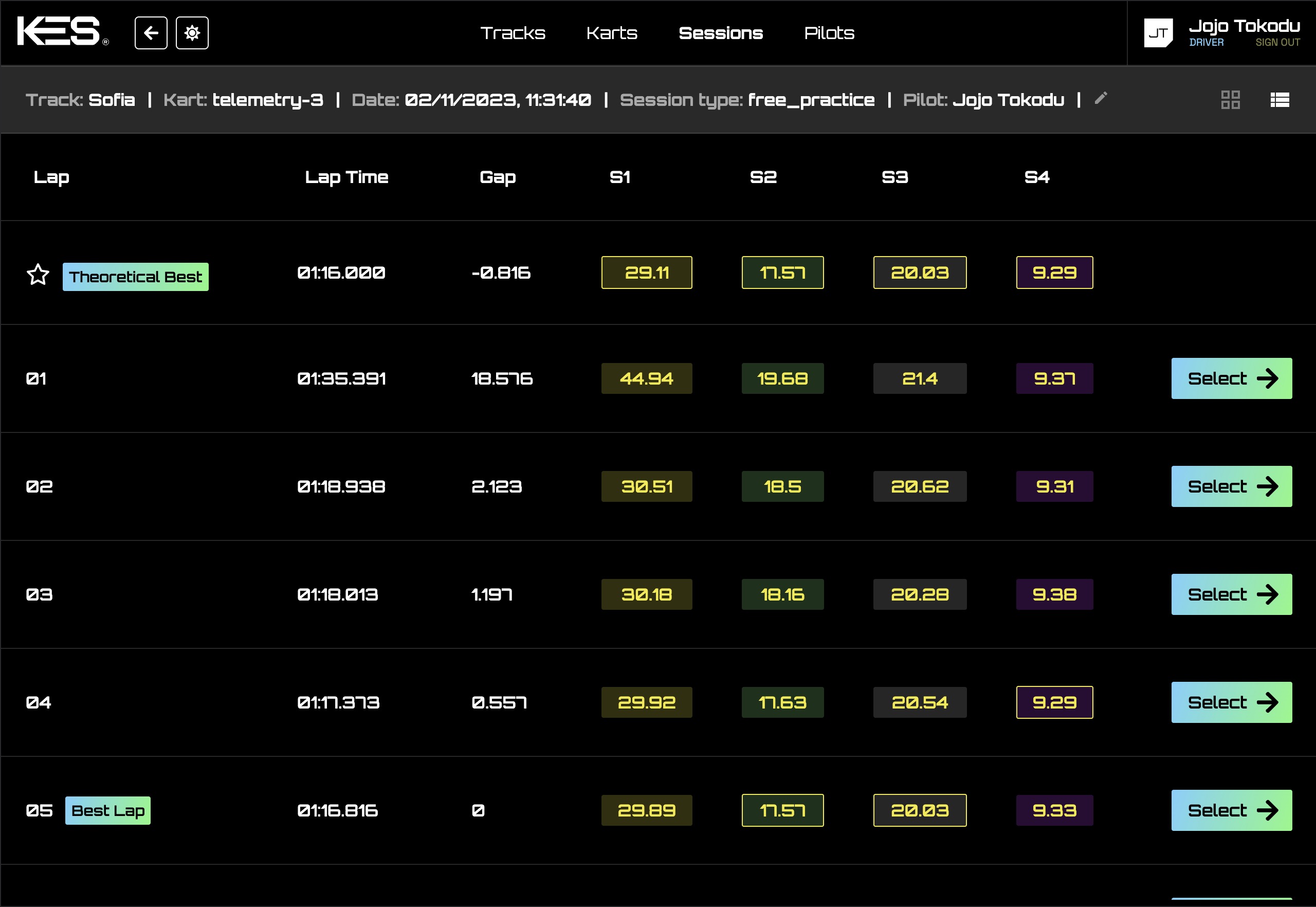 GoKart Telemetry screenshot 4